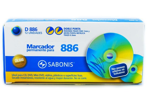 Marcador para CD doble punta Sabonis 12u