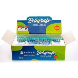 Boligrafo Lineazul Borrable 9207e Retractil Azul