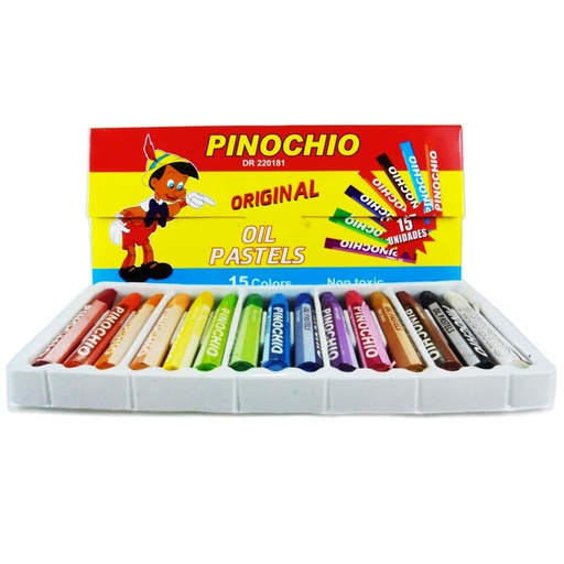 Pastel Crayon- Oleo pastel Pinocho 15 Colores
