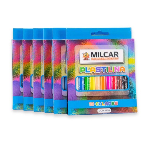 Plastilina MILCAR 10 colores